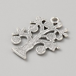 合金のチベット風チャーム  ツリー  ツリー  28.5x22x1.5mm  穴：2mm&nbsp;FIND-WH20019-26AS-01