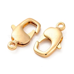 真鍮カニカン  カドミウムフリー＆ニッケルフリー＆鉛フリー  18KGP本金メッキ  20x11.5x4mm  穴：2.4mm&nbsp;KK-H513-01B-G