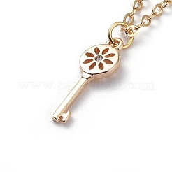 Brass Micro Pave Cubic Zirconia Pendant Necklace&nbsp;NJEW-JN02672-02