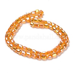 Electroplate Glass Beads Strands&nbsp;EGLA-D030-19D