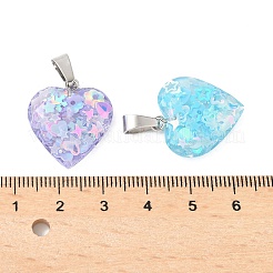 Luminous Resin Sequins Pendants&nbsp;RESI-V006-01C-P