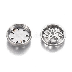 304 Stainless Steel Diffuser Locket Aromatherapy Essential Oil&nbsp;AJEW-N025-10P