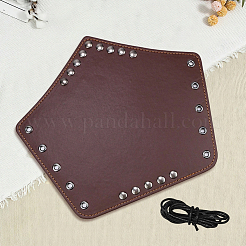 Imitation Leather Wrap Wide Cord Bracelet with Wax Strap&nbsp;AJEW-CL0003-72B