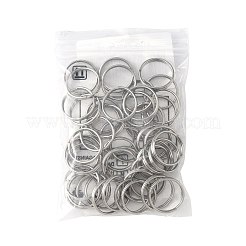 50Pcs 304 Stainless Steel Split Rings&nbsp;STAS-FS0002-06