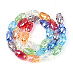 Electroplate Transparent Glass Beads Strands&nbsp;EGLA-N025-05B-A01