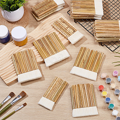 15Pcs 3 Styles Bamboo Handle Wool Paint Brush&nbsp;TOOL-OC0002-21
