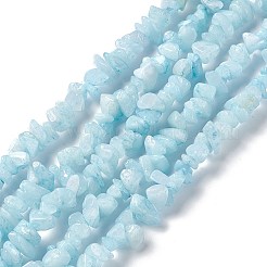 Natural White Jade Chip Beads Strands&nbsp;X-G-G905-02