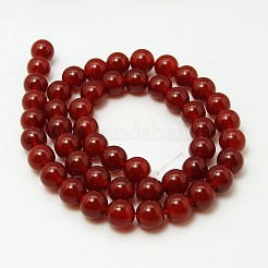 Natural Carnelian Beads Strands&nbsp;G-G338-8mm-02