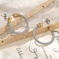 304 Stainless Steel Stud Earrings&nbsp;EJEW-F354-05P-01