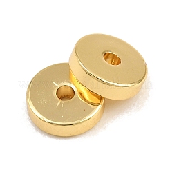 真鍮ビーズ  ディスク  ラックめっき  長持ちメッキ  鉛フリー＆カドミウムフリー  18KGP本金メッキ  6x2mm  穴：0.9mm&nbsp;KK-CBA78C7-13G