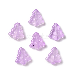 染色・加熱したガラスビーズ  金箔  バブル効果  クリスマスツリー  ミックスカラー  16x15x5.5mm  穴：0.8mm&nbsp;GLAA-B009-02