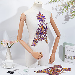 ポリエステル服パッチ  スレートブルー  400x260mm&nbsp;LS-PATC-WH0816-008B