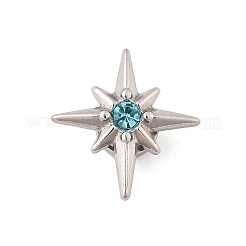 Rhinestone Star Clip-on Earrings&nbsp;EJEW-B116-01P-04