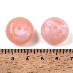 ツートンアクリルビーズ  天然石風  ロンデル  ピンク  19.5x11mm  穴：2.5mm  約165個/500g&nbsp;AC-CBABA33-01J