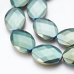 Electroplated Non-magnetic Synthetic Hematite Beads Strands&nbsp;G-P392-V03