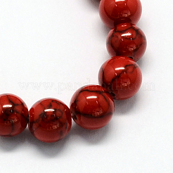 Dyed Synthetic Turquoise Gemstone Bead Strands&nbsp;TURQ-R032-6mm-XSS17