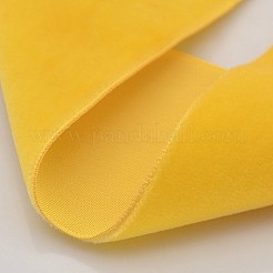 ギフトラッピングとイベントオーナメント用ポリエステルベルベットリボン  ゴールド  3/8インチ（10mm）  約50ヤード/ロール（45.72メートル/ロール）&nbsp;SRIB-M001-10mm-660