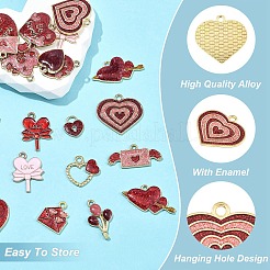 15Pcs 15 Styles Alloy Pendants&nbsp;ENAM-YW0006-84