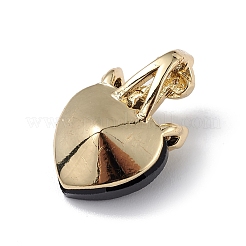 Real 18K Gold Plated Rack Plating Brass Micro Pave Clear Cubic Zirconia Pendants&nbsp;KK-C015-07G-13