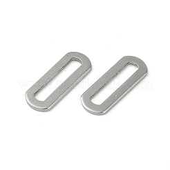 変色しない201ステンレススチール製リンクリング  オーバルリンク  ステンレス鋼色  15x6x1mm&nbsp;STAS-C108-60P