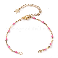 PVD Vacuum Plating 304 Stainless Steel Link Chain Bracelet Making&nbsp;AJEW-JB00870