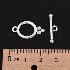 チベット風合金マンテル  鉛フリー及びカドミウムフリー  オーバル  アンティークシルバー  オーバル：22x11.5mm  バー：20mm  穴：2mm&nbsp;LF8418Y
