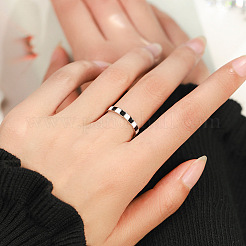 925 Sterling Silver and Enamel Finger Rings&nbsp;FS-WG5A77D-02