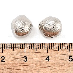 CCBプラスチックビーズ  半円  プラチナ  9.5x11x7mm  穴：1.2mm  約1389個/500g&nbsp;CCB-S164-41P