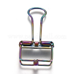 Metal Skeleton Frame Hollow Wire Binder Clips&nbsp;DIY-I040-01C
