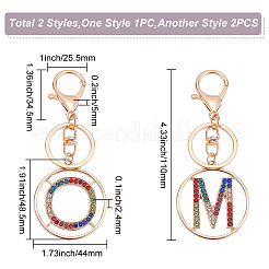 Alloy Colorful Rhinestone Keychain&nbsp;KEYC-WR0001-26