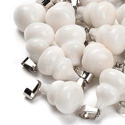 Natural White Jade Pendants&nbsp;G-B127-03P-14