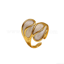 Brass Enamel Cuff Open Rings&nbsp;WGDA52D-01