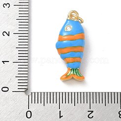 Brass Enamel Pendants&nbsp;KK-B155-03B-02G