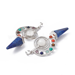 7 Chakra Natural Lapis Lazuli Big Pendants&nbsp;G-F733-02D