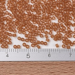 MIYUKIデリカビーズ  シリンダー  日本製シードビーズ  11/0  （db1261)マット透明マリーゴールド  1.3x1.6mm  穴：0.8mm  約2000PCS /ボトル  10 G /ボトル&nbsp;SEED-JP0008-DB1261