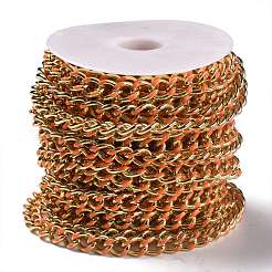 Golden Brass Enamel Curb Chain&nbsp;CHC-H103-07I-G