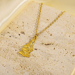 304 Stainless Steel Pendant Necklaces&nbsp;WG9D8D4-01