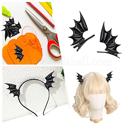 40Pcs 2 Style Demon Wing PU Leather Ornament Accessories&nbsp;FIND-GF0005-93C