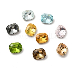 Faceted K9 Glass Rhinestone Cabochons&nbsp;GGLA-R042-01A