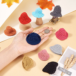 DIY Woven Wool Yarn Hat Dangle Earring Making Kits&nbsp;DIY-TA0011-32