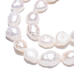 天然養殖淡水パールビーズ連売り  研磨両側  貝殻色  6~8.5x4.5~5.5x3~5mm  穴：0.6mm  約52~54個/連  13.58インチ〜13.94インチ（34.5cm〜35.4cm）&nbsp;PEAR-N014-06A