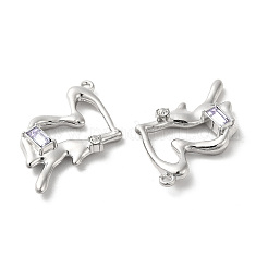 合金ペンダント  ガラスと  プラチナ  鉛フリー＆カドミウムフリー  ハートチャーム  ラベンダー  33.5x20x5.5mm  穴：1.4mm&nbsp;PALLOY-K001-085P-03