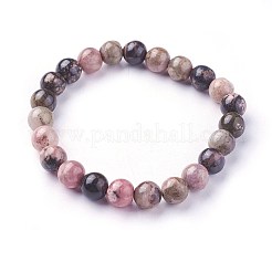 Natural Rhodonite Beads Stretch Bracelets&nbsp;BJEW-F380-01-B16