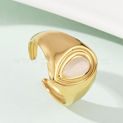 304 Stainless Steel Cuff Open Rings&nbsp;RJEW-S629-04G