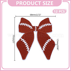 12Pcs Bowknot Embroidery Cloth Iron On/Sew On Patches&nbsp;DIY-HY0002-98