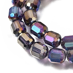 Electroplate Transparent Column Glass Beads Strands&nbsp;EGLA-A043-02-AB05
