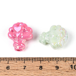 UV Plating Luminous Opaque Acrylic Beads&nbsp;TACR-T017-93M