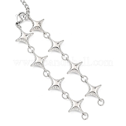 Star Alloy Link Chain Bracelet Making&nbsp;AJEW-JB01628
