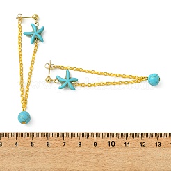304 Stainless Steel Dangle Stud Earrings for Women&nbsp;EJEW-JE07233-02