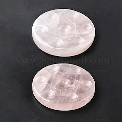7Pcs 2 Styles Chakra Natural Rose Quartz Base Seven Star Group Display Decorations&nbsp;DJEW-K031-01A-02